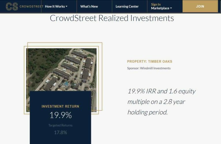 crowdstreet realized deals