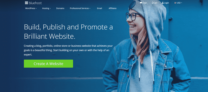 Start a niche blog with Bluehost