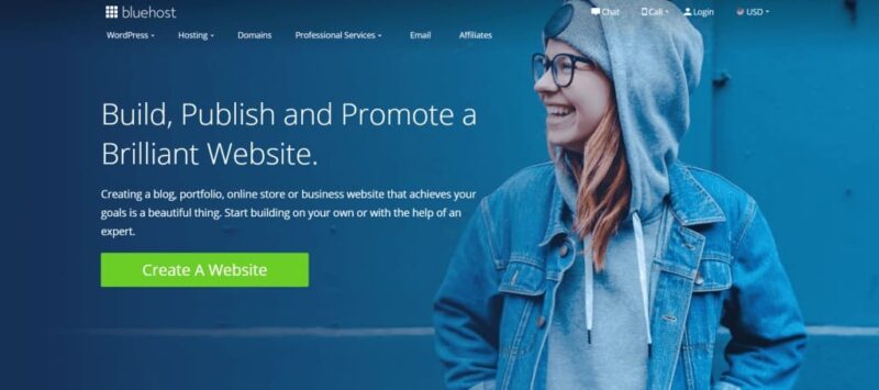 Start a blog with Bluehost