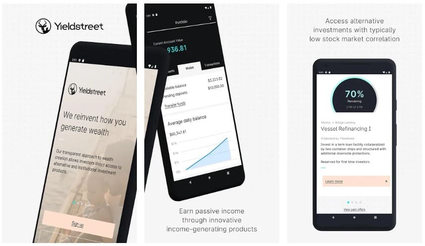 Yieldstreet app