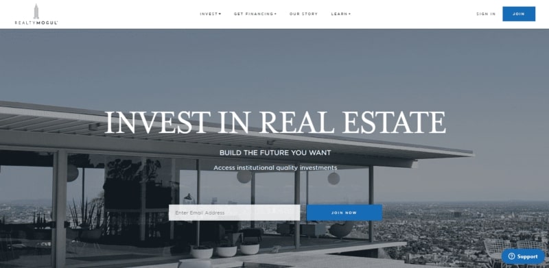 RealtyMogul Homepage