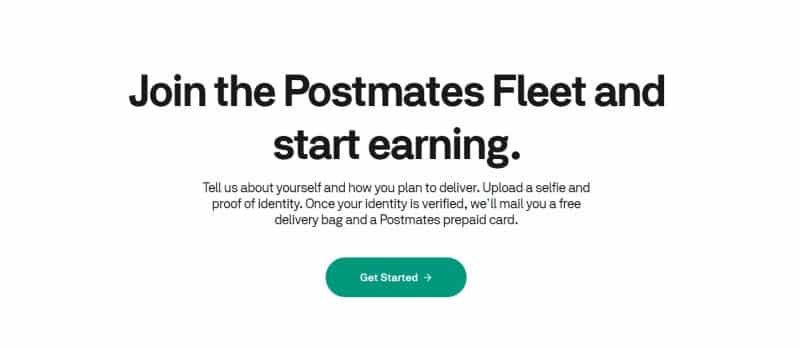 Start Earning With Postmates