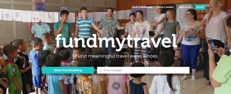 FundMyTravel website