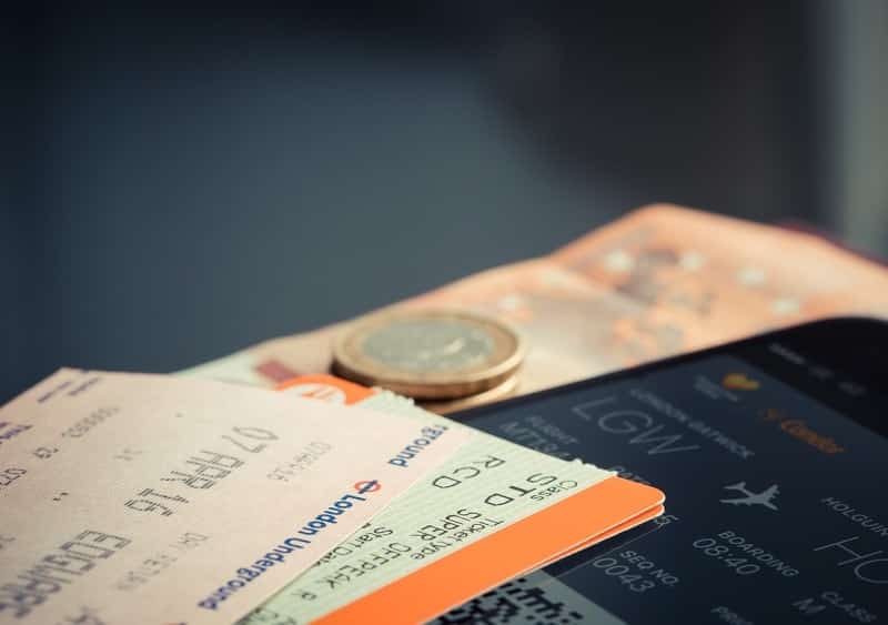 train tickets on a table