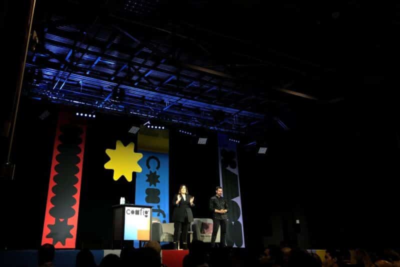 Emcees hosting an event