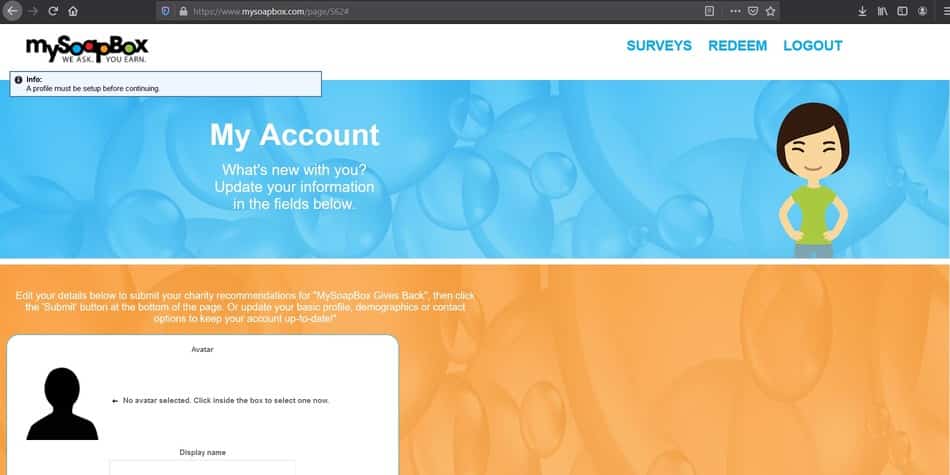 MySoapBox Dashboard