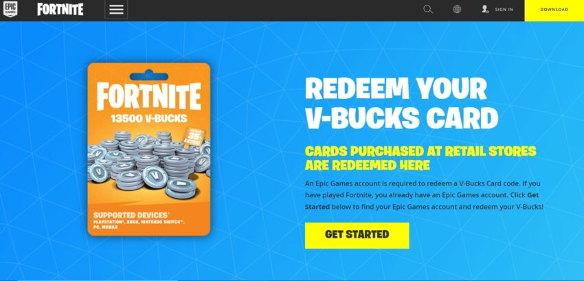 how to redeem V-Bucks